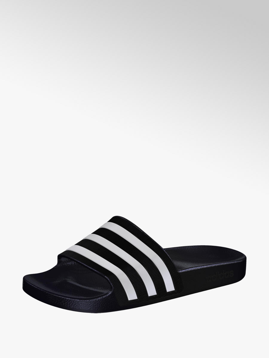 Adidas Ladies' Adilette Slides Black White | Deichmann Adidas Ladies' Adilette Slides Black White | Deichmann